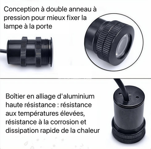 Projecteur LED Portière Voiture Kit 4 Pièces 29€ - 462 Modèles Logo HD Étanche - Lumière Porte Sans Perçage