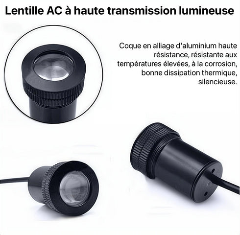 Projecteur LED Portière Voiture Kit 4 Pièces 29€ - 462 Modèles Logo HD Étanche - Lumière Porte Sans Perçage