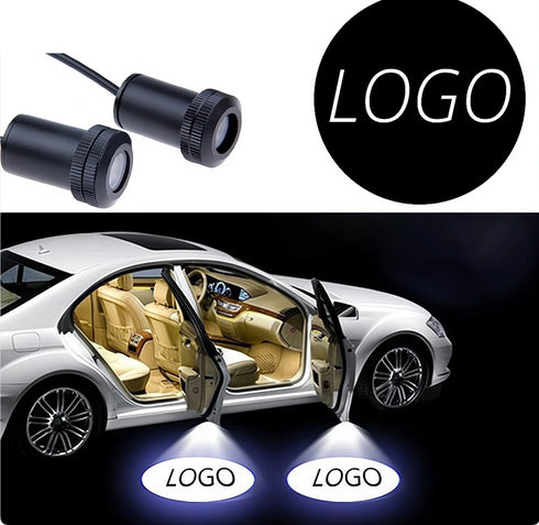 Projecteur LED Portière Voiture Kit 4 Pièces 29€ - 462 Modèles Logo HD Étanche - Lumière Porte Sans Perçage