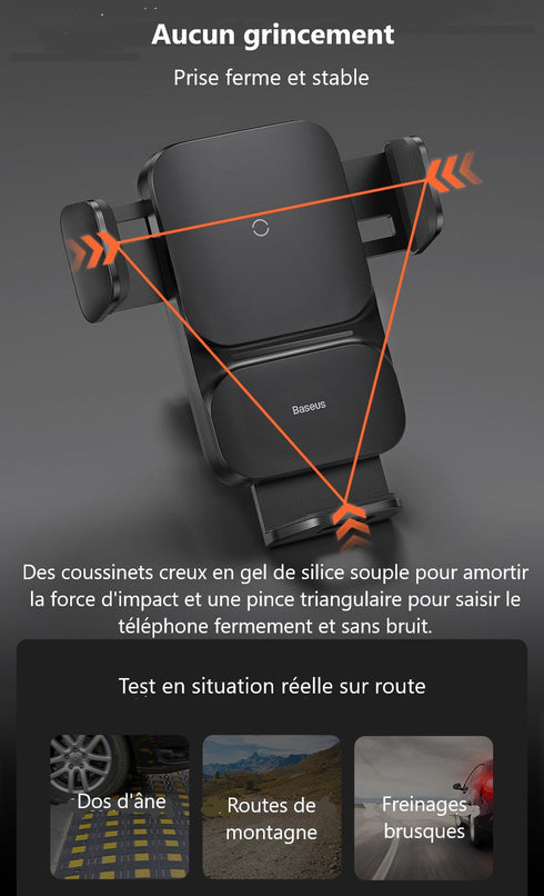 Chargeur Sans Fil Voiture Qi2™ 15W 2025 | Serrage Auto