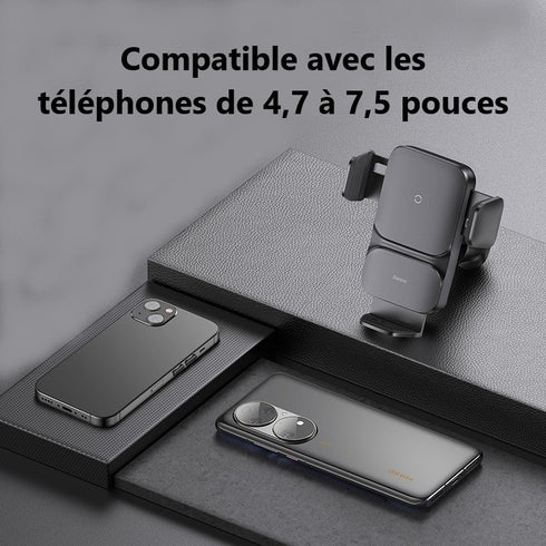 Chargeur Sans Fil Voiture Qi2™ 15W 2025 | Serrage Auto