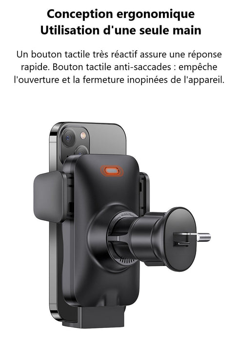 Chargeur Sans Fil Voiture Qi2™ 15W 2025 | Serrage Auto