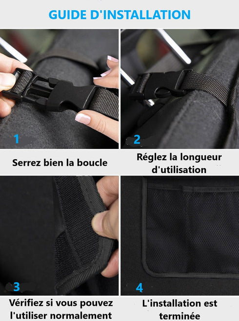 Organisateur de rangement pour coffre de voiture