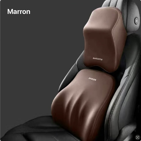 Pack Coussin Lombaire Cervical Voiture -50% | Matscarlux