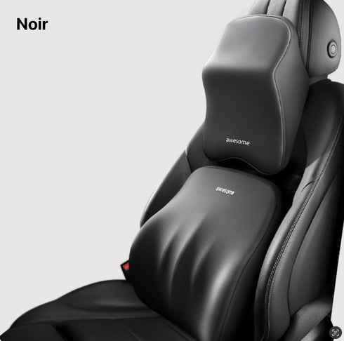 Pack Coussin Lombaire Cervical Voiture -50% | Matscarlux