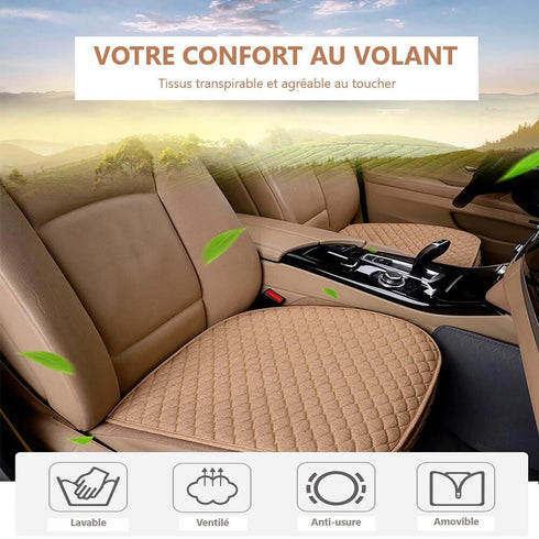 Housse Siege Voiture Universelle Lin - Protection Confort Auto