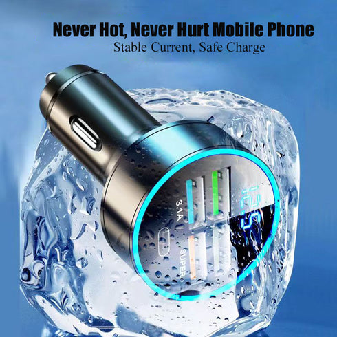 Chargeur Voiture 150W USB-C PD Rapide 5 Ports - Allume Cigare iPhone 15 Samsung S24 - Prix Imbattable