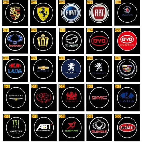 Projecteur LED Portière Voiture Kit 4 Pièces 29€ - 462 Modèles Logo HD Étanche - Lumière Porte Sans Perçage