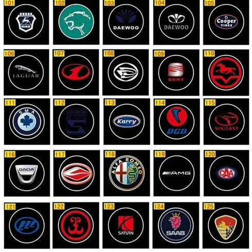 Projecteur LED Portière Voiture Kit 4 Pièces 29€ - 462 Modèles Logo HD Étanche - Lumière Porte Sans Perçage