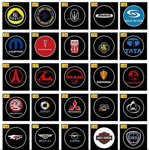 Projecteur LED Portière Voiture Kit 4 Pièces 29€ - 462 Modèles Logo HD Étanche - Lumière Porte Sans Perçage