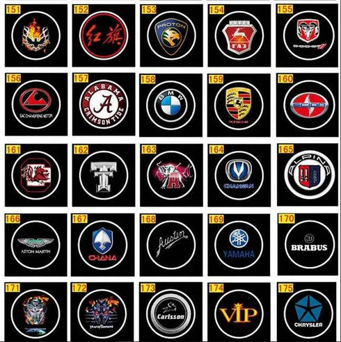 Projecteur LED Portière Voiture Kit 4 Pièces 29€ - 462 Modèles Logo HD Étanche - Lumière Porte Sans Perçage