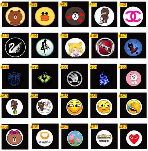 Projecteur LED Portière Voiture Kit 4 Pièces 29€ - 462 Modèles Logo HD Étanche - Lumière Porte Sans Perçage