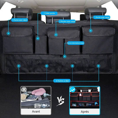 Organisateur de rangement pour coffre de voiture
