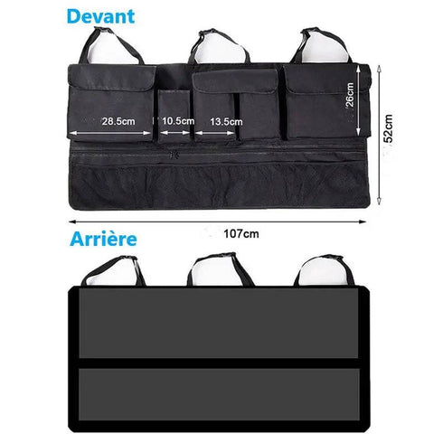 Organisateur de rangement pour coffre de voiture