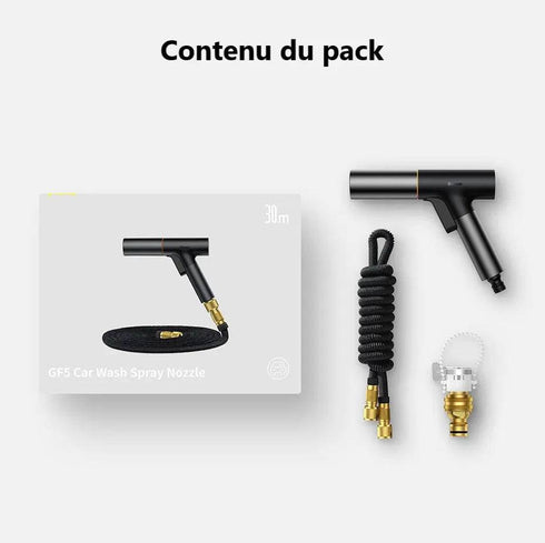 Pistolet Lavage Haute Pression 4000 PSI avec Tuyau Inclus - Kit Complet