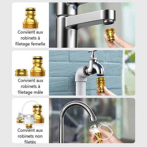 Pistolet Lavage Haute Pression 4000 PSI avec Tuyau Inclus - Kit Complet