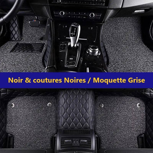 Tapis auto 3D avec moquette Sur-Mesure 3 Rangées de Sièges