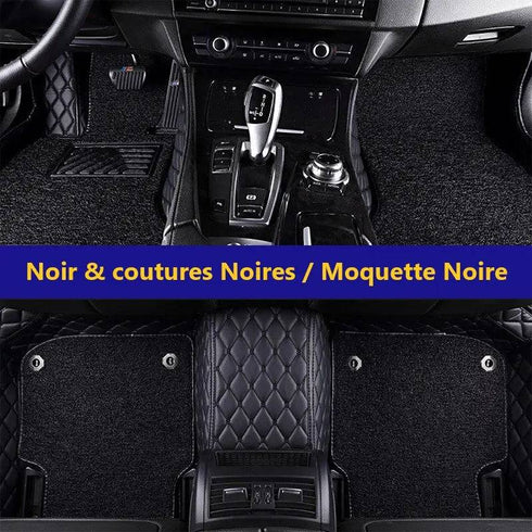 Tapis auto 3D avec moquette Sur-Mesure 3 Rangées de Sièges