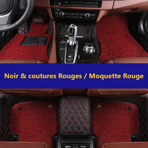 Tapis auto 3D avec moquette Sur-Mesure 3 Rangées de Sièges