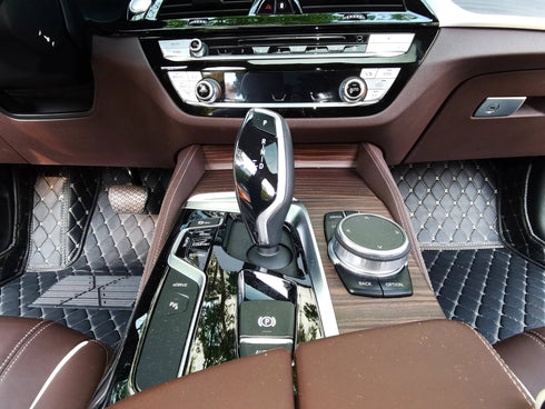 Tapis Voiture Sur-Mesure Avant en 3D avec Logo Personnalisé (Conducteur & Passager)