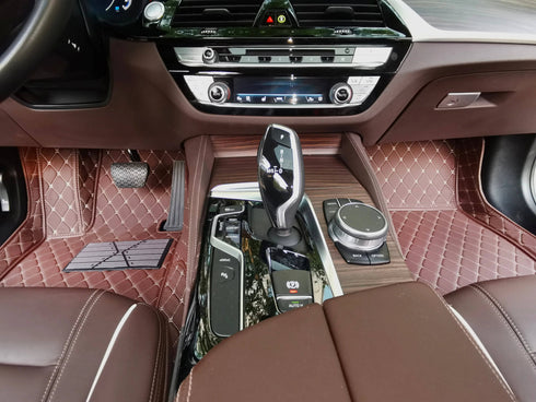 Tapis Voiture Sur-Mesure Avant en 3D avec Logo Personnalisé (Conducteur & Passager)