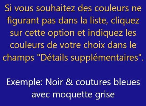 Tapis Auto 3D Sur-Mesure Avant & Arrière avec Double Couche Moquette