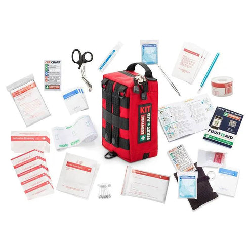 Trousse de Secours Voiture 44 Pièces - Kit Premiers Soins Obligatoire Pro