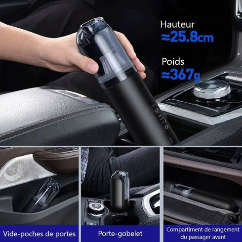 Aspirateur Voiture Sans Fil Puissant 4000Pa | Mini Portable HEPA 2025