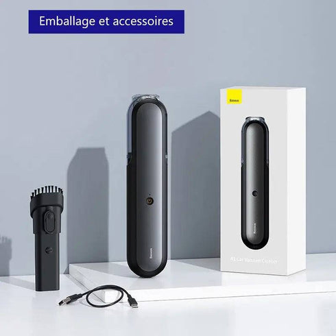 Aspirateur Voiture Sans Fil Puissant 4000Pa | Mini Portable HEPA 2025