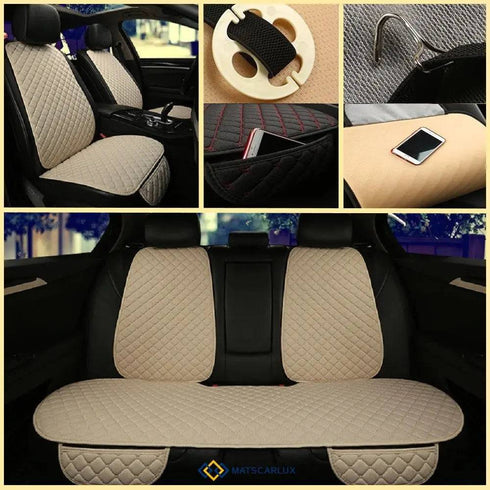 Housse Siege Voiture Universelle Lin - Protection Confort Auto