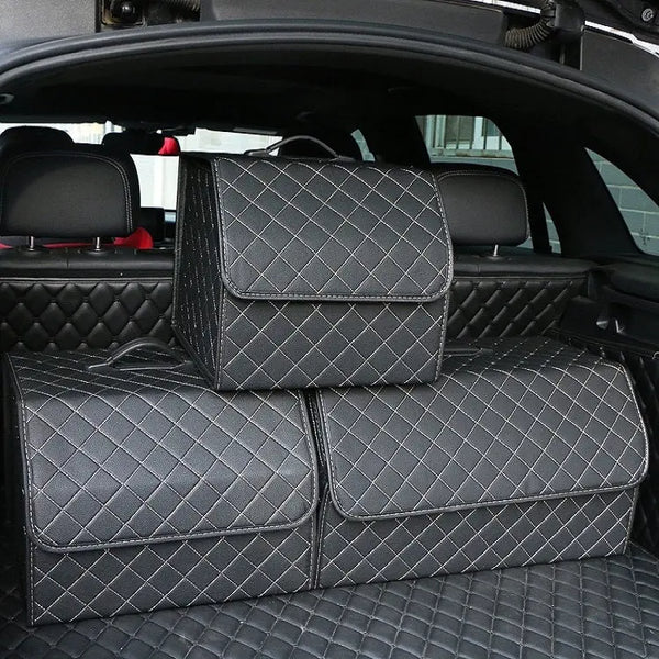  Boîte de rangement pour siège de voiture - En cuir synthétique  de qualité supérieure - Pour téléphones et clés - Pour les séries 3, 5, X1,  X3, X5