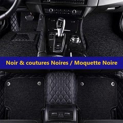 Tapis Auto 3D Sur-Mesure Avant & Arrière + Couche Moquette